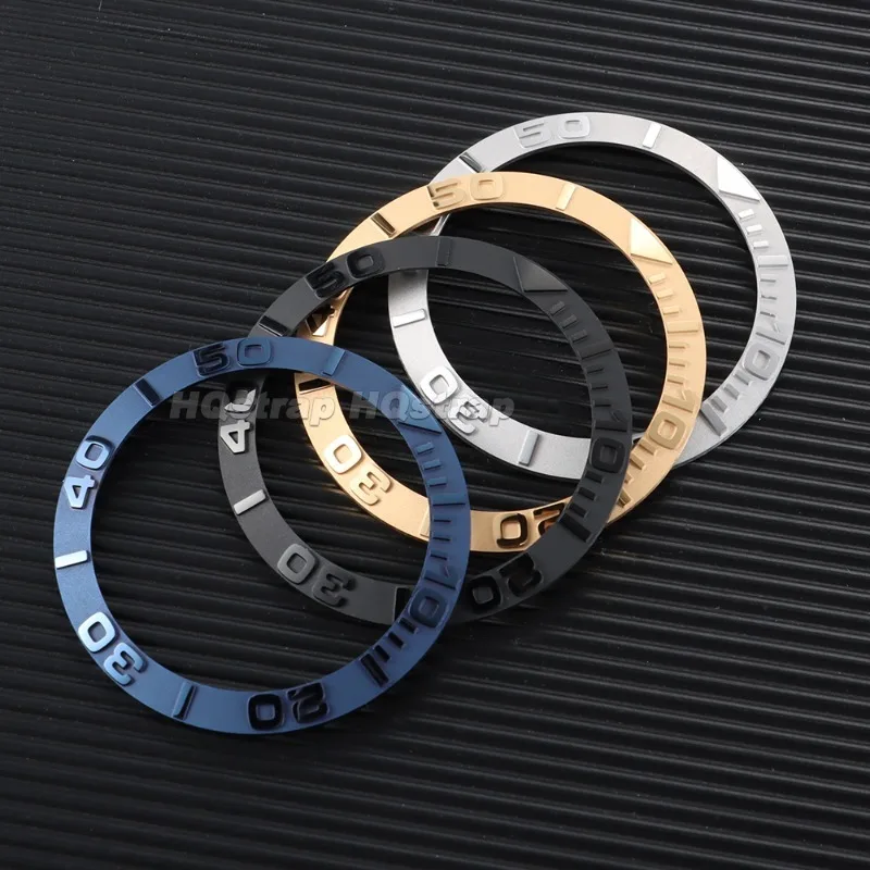 Premium Ceramic Watch Bezel Insert Replacement Raised 3D Convex Numeral Scale Ring 38mm Dive Watch Mod Parts Upgrade Accessories