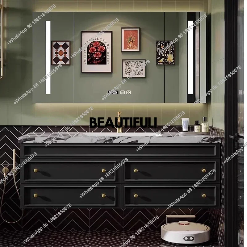 

Hot sales Perfume Lighting Bathroom Cabinet Nordic Waterproof Bathroom Vanity Toilet Luxury Necklace Ergonomic Vestidores Home F