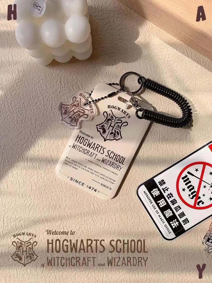 حامل بطاقات هاري بوتر من سلسلة HAPPY - حافظة واقية لبطاقة الوجبات/بطاقة العبور/بطاقة الهوية/بطاقة الوصول لبطاقة الوصول