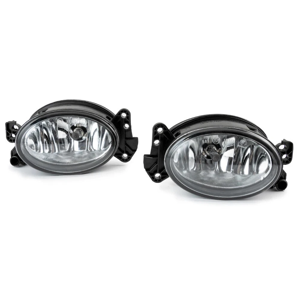 1 Pair Left Right Front Bumper Driving Fog Lights Lamps Assembly Direct Replacement for Mercedes-Benz E-Class W211 2007-2009