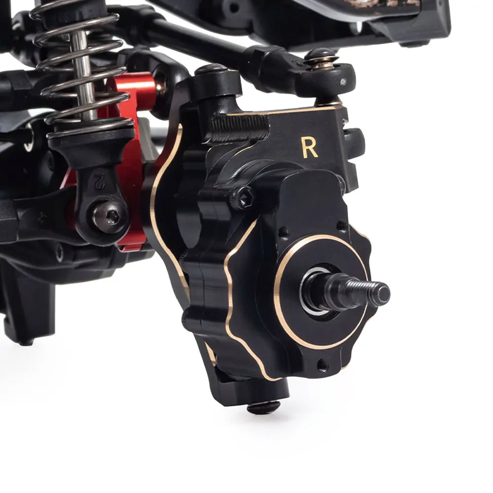 Heavy Black Coating Brass Counterweight Portal Drive Housing for 1/10 RC Crawler Car TRX4 TRX6 Upgrade Parts