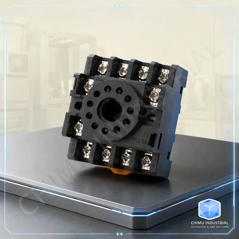 【CHIMU INDUSTRIAL】 Small Intermediate Relay MK3P JTX-3C for PF113A 11 Pin Round Foot Socket Base Copper Parts