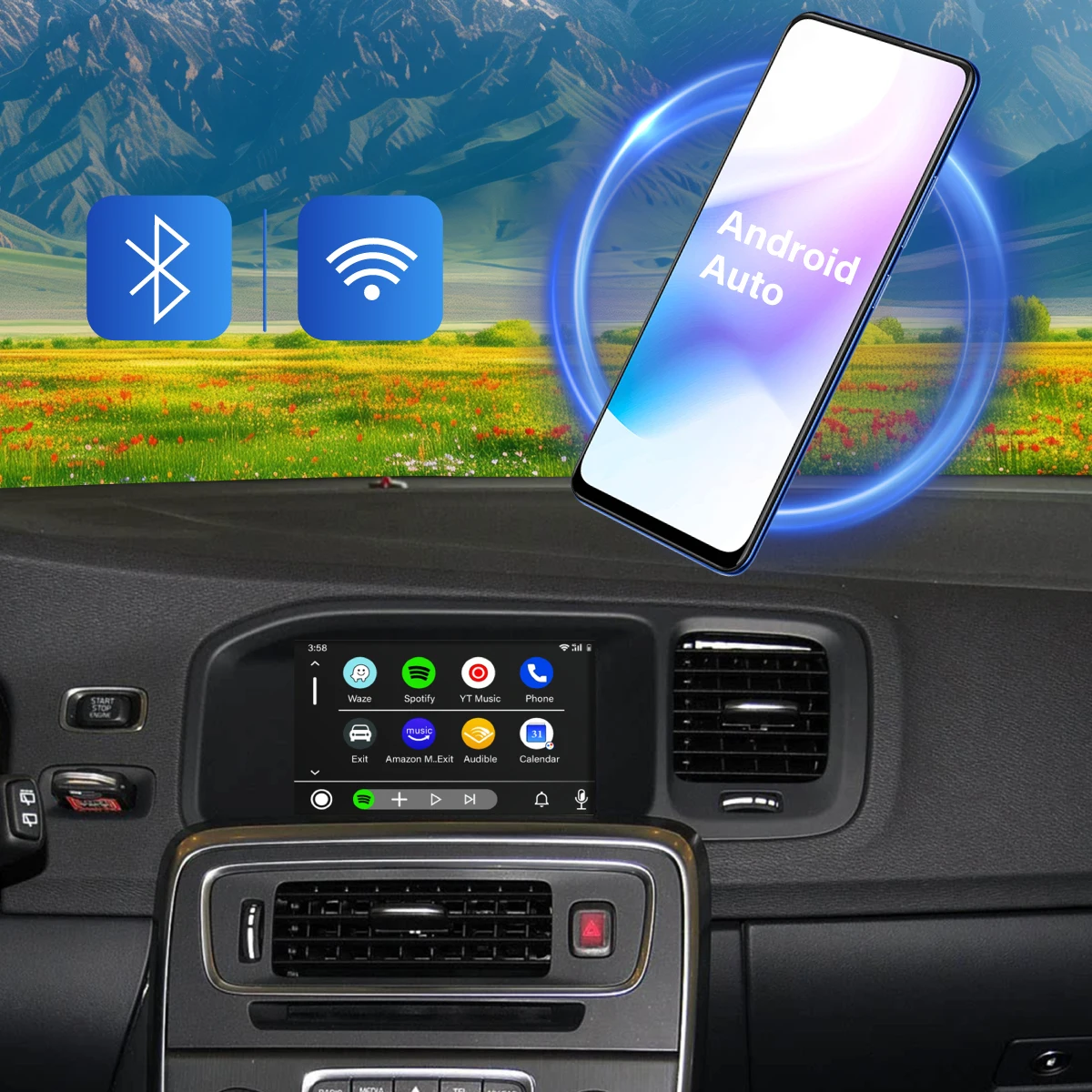 Picture 4: Wireless Carplay for Volvo XC60 S60 V40 V60 XC90 S90 Module Car Accessories Android Auto Airplay Mirror Link