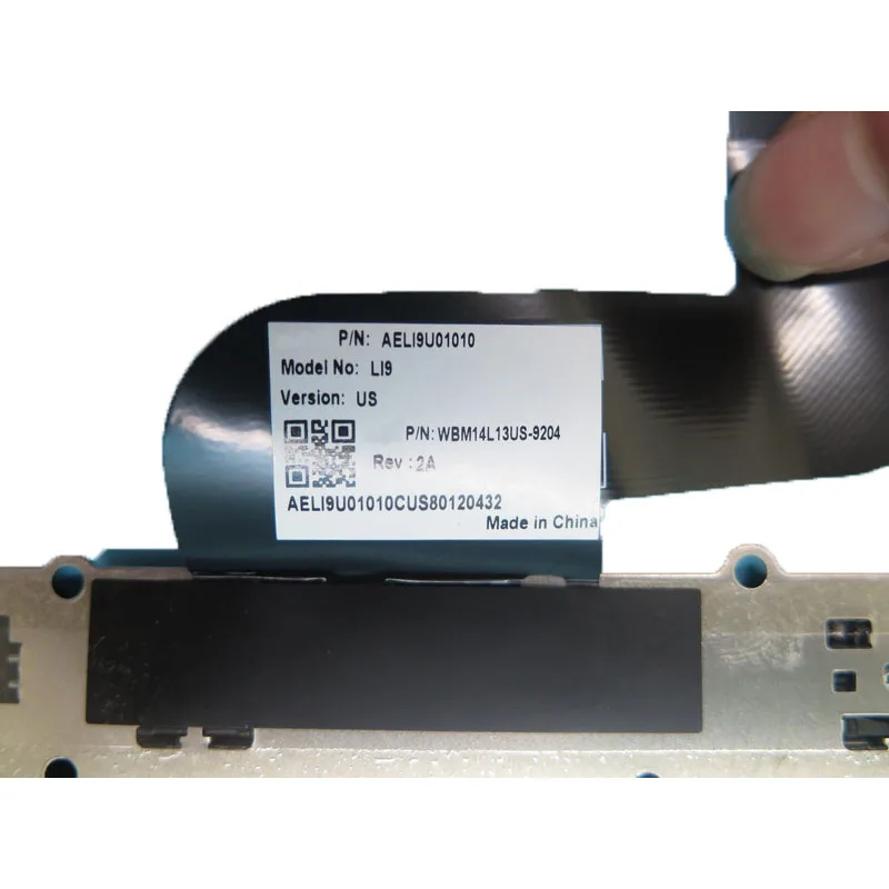 Laptop Replacement Keyboard For Google AELI9U01010 LI9 WBM14L13US-9204 S0E-NCB172B 002-14L18LHA17 SOE-NCB172B United States US