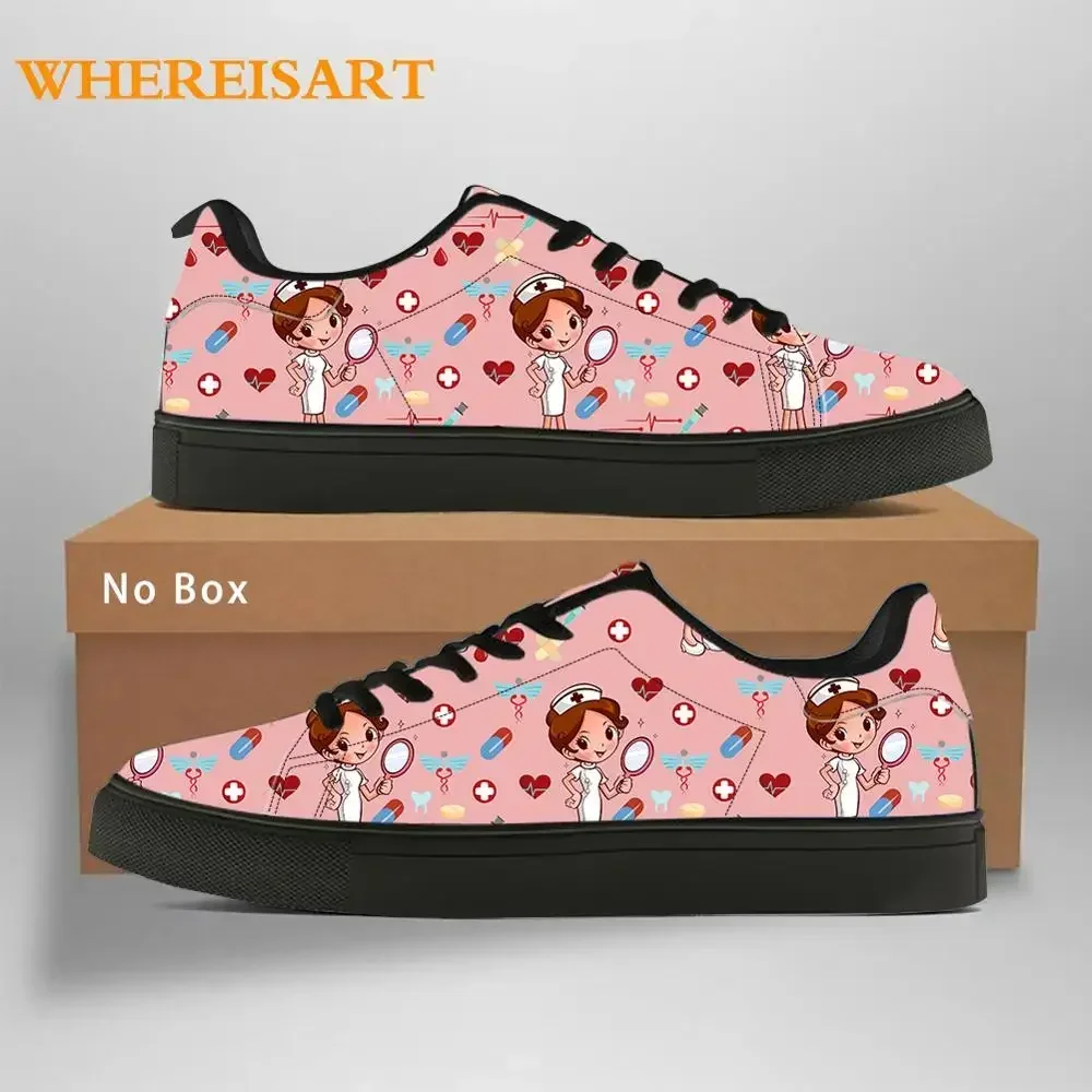 Sapatos de lona baixo para mulheres, imagem de logotipo personalizada, Flats casuais para senhoras, calçados personalizados, primavera e outono, DIY, Dropship