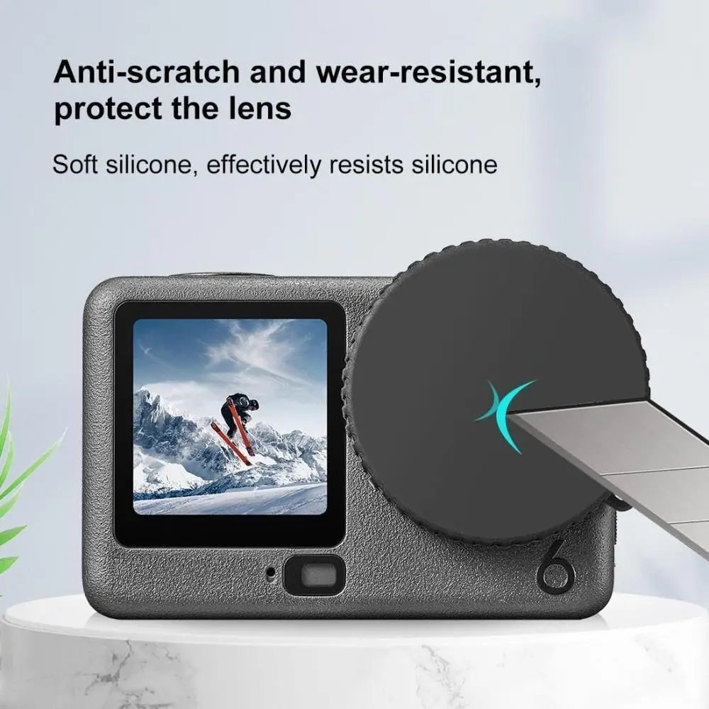 10Pcs Silicone Camera Lens Cap Anti Scratch Non Slip Camera Lens Protective Cover Dustproof Action Camera Lens Cap