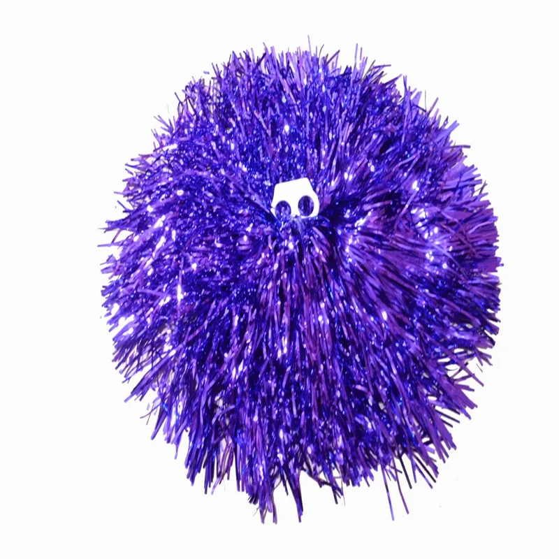 Metal Cheerleader Pompoms, Cheerleading Sports Supplies Factory, Color and Handle Can Choose, High Quality, 30g, 50Pcs