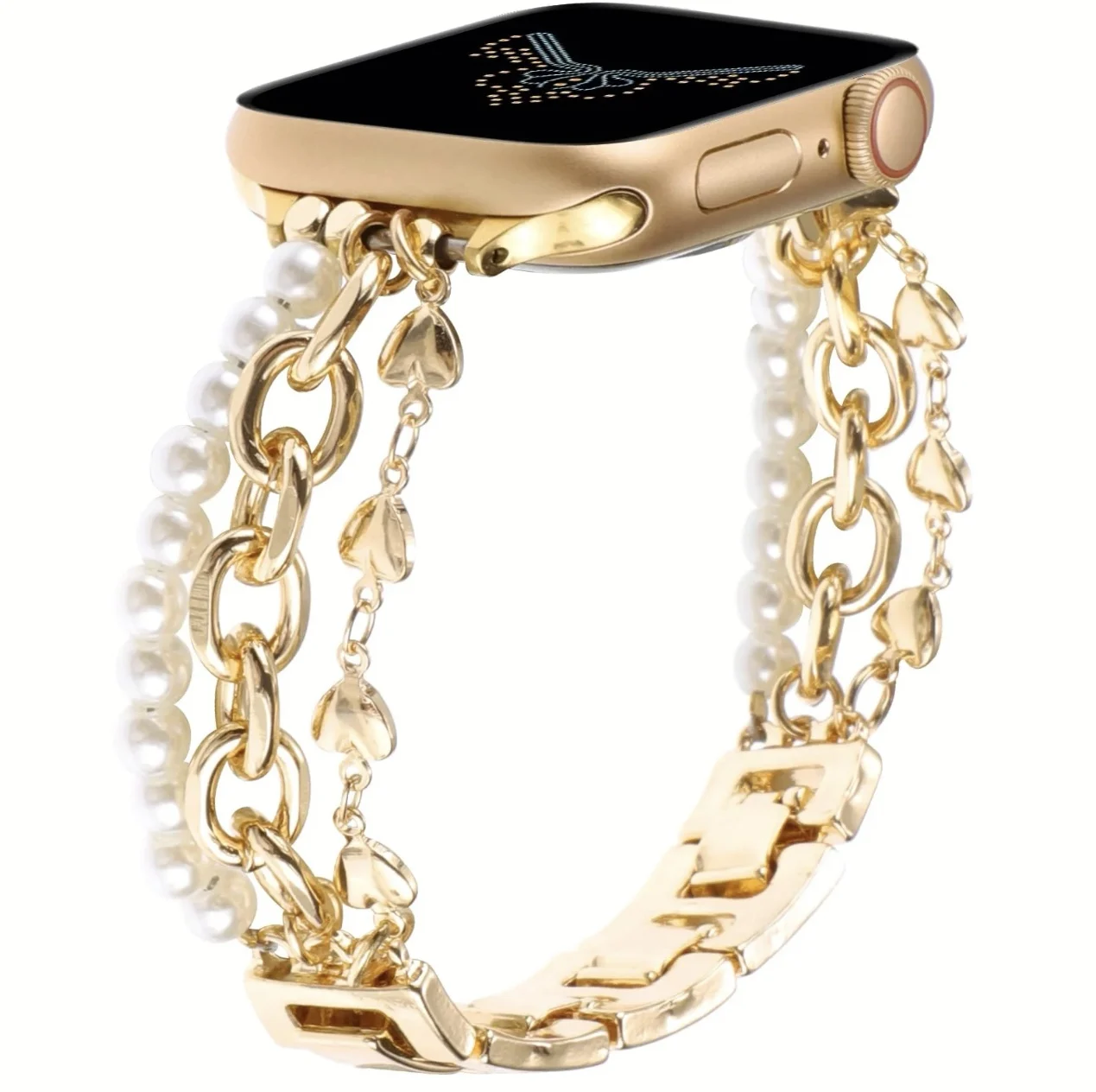 Elegantes Armband für Apple Watch Damen Serie 11/8/7/6/10/9 40mm 41mm 38mm 42mm 44mm 45mm 46mm Uhrenarmband