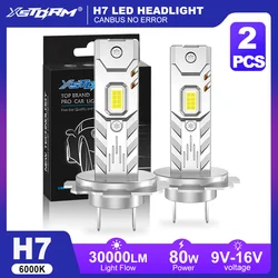 XSTORM H7 LED Headlight Canbus 80W 30000LM H4 LED Lights Bulbs H11 H27 9005 9006 Car Fog Lights SIgnal Lamps With Copper Pipe
