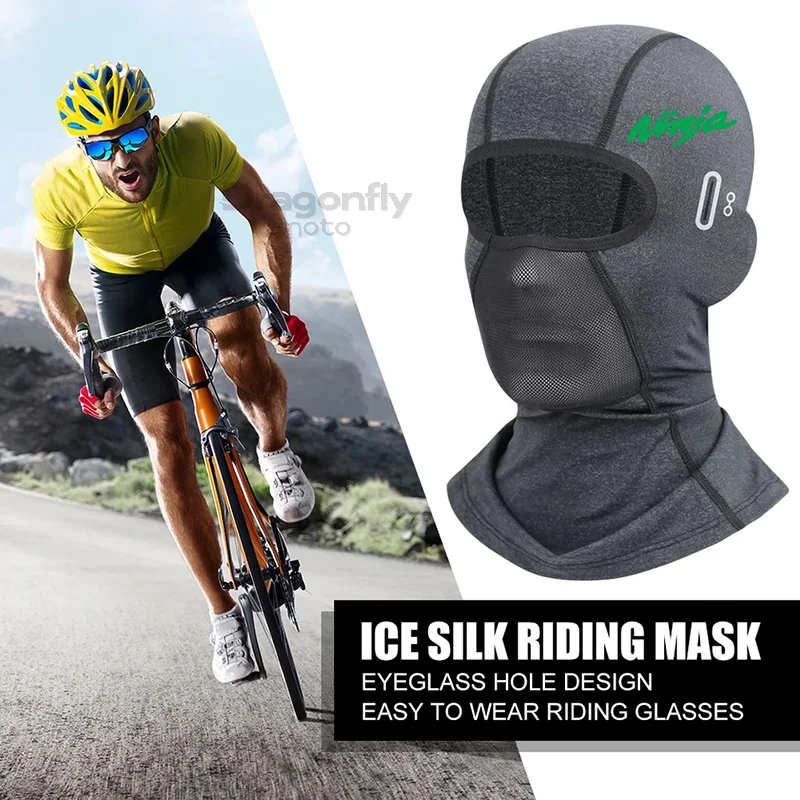 For Kawasaki Ninja 400 650 300 250 250R Ninja H2 ZX14R ZX10R ZX6R Cycling Cap Summer Cooling Motorcycle Balaclava Hats Sun image 5
