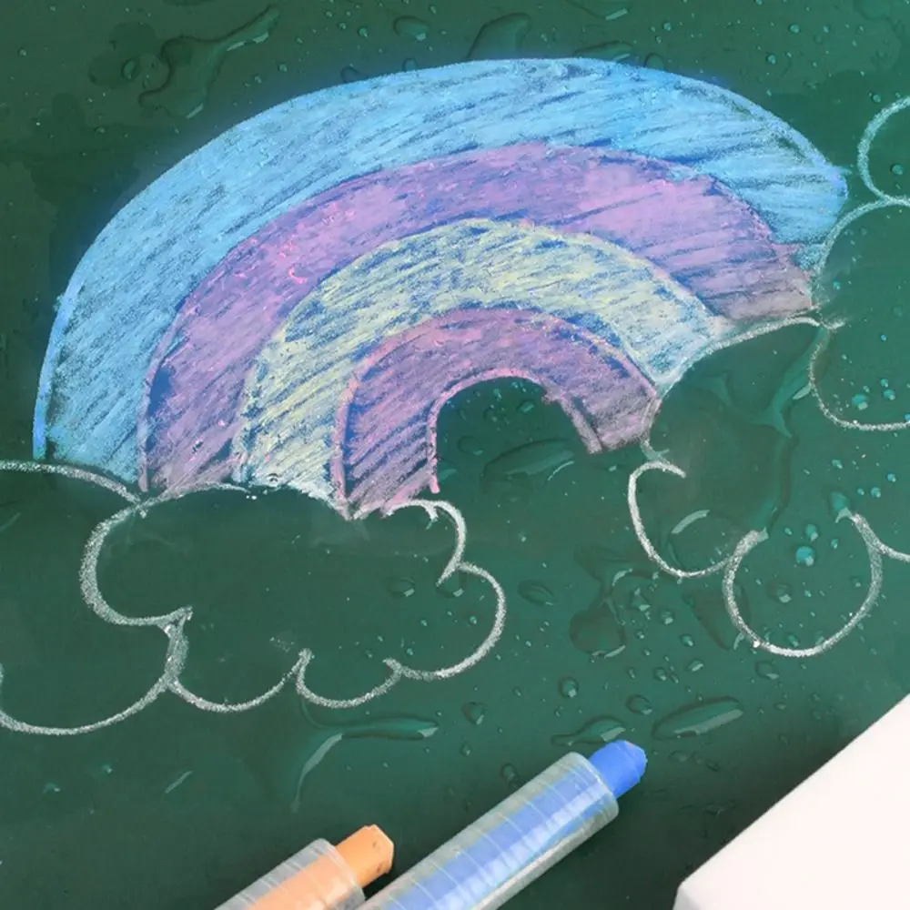 Colored Water-soluble Chalk Non Dirty Hands Erasable Solid Water Chalk Blackboard Graffiti Painting Blackboard Writing Tool