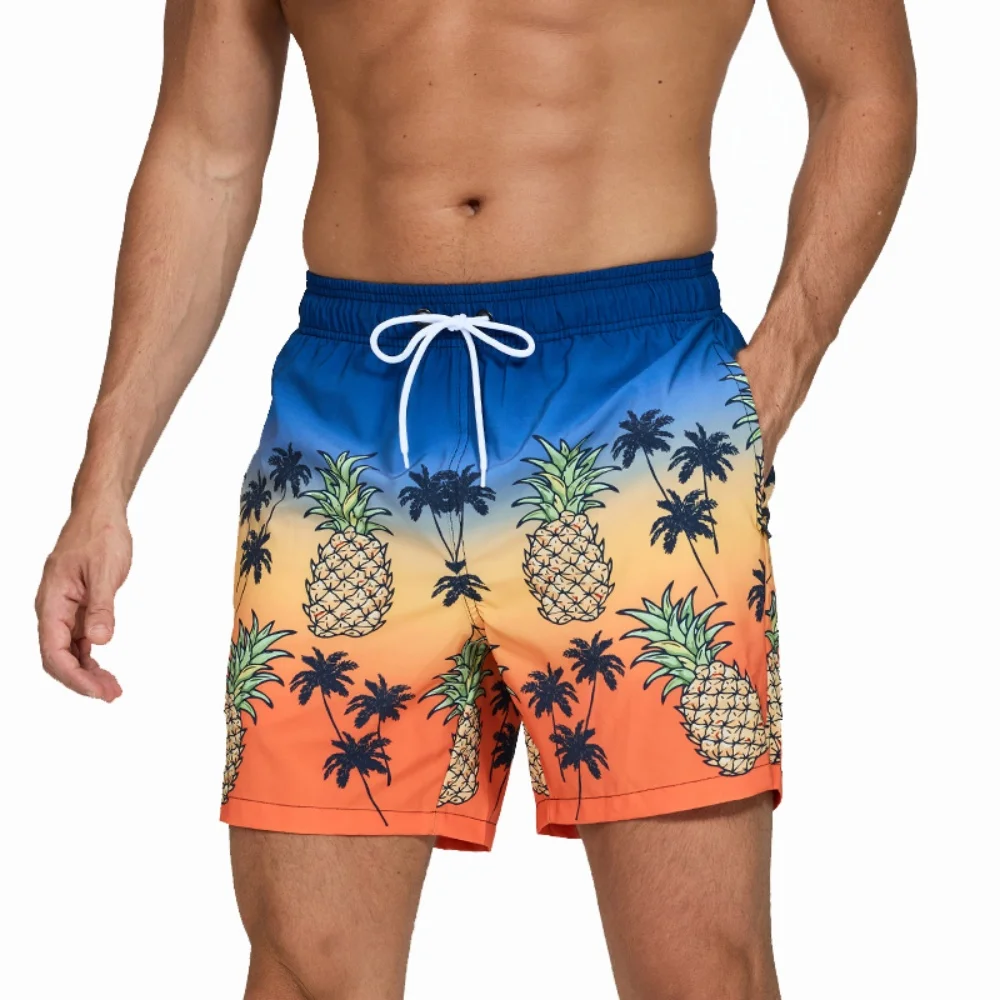

Summer Men's Swimwear Shorts Lemon Citrus Beachwear Swim Trunks Men Quick Dry Swimming Shorts Swimwear Man Swimsuit Men's shorts