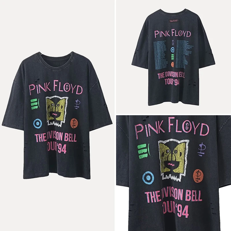 

Faionable ort Sve Футболка женская, летняя, Новое поступление, с принтом Wa Effect Street Sle, свободный крой, из полиэфирного волокна, круглый...