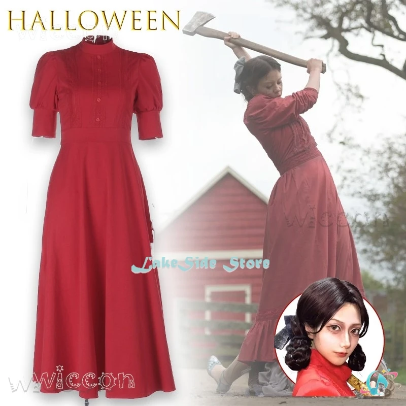 

Disfraz Halloween ARed Dress Dark Fantasy Witch Anime Magical Girl Fall Gothic costume Mujer niña