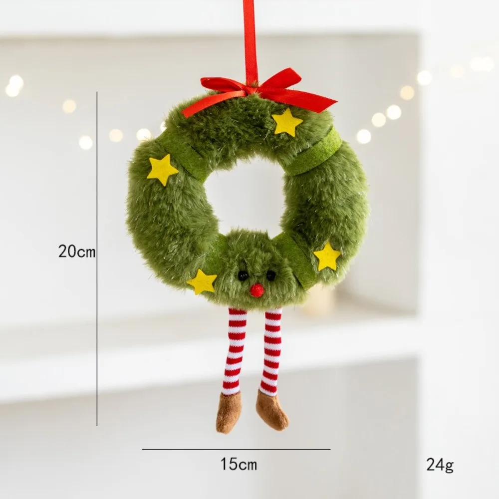 Gingerbread Man Doll Christmas Hanging Pendant Cute Wreath Elf Christmas Tree Decoration Christmas Gift Cartoon