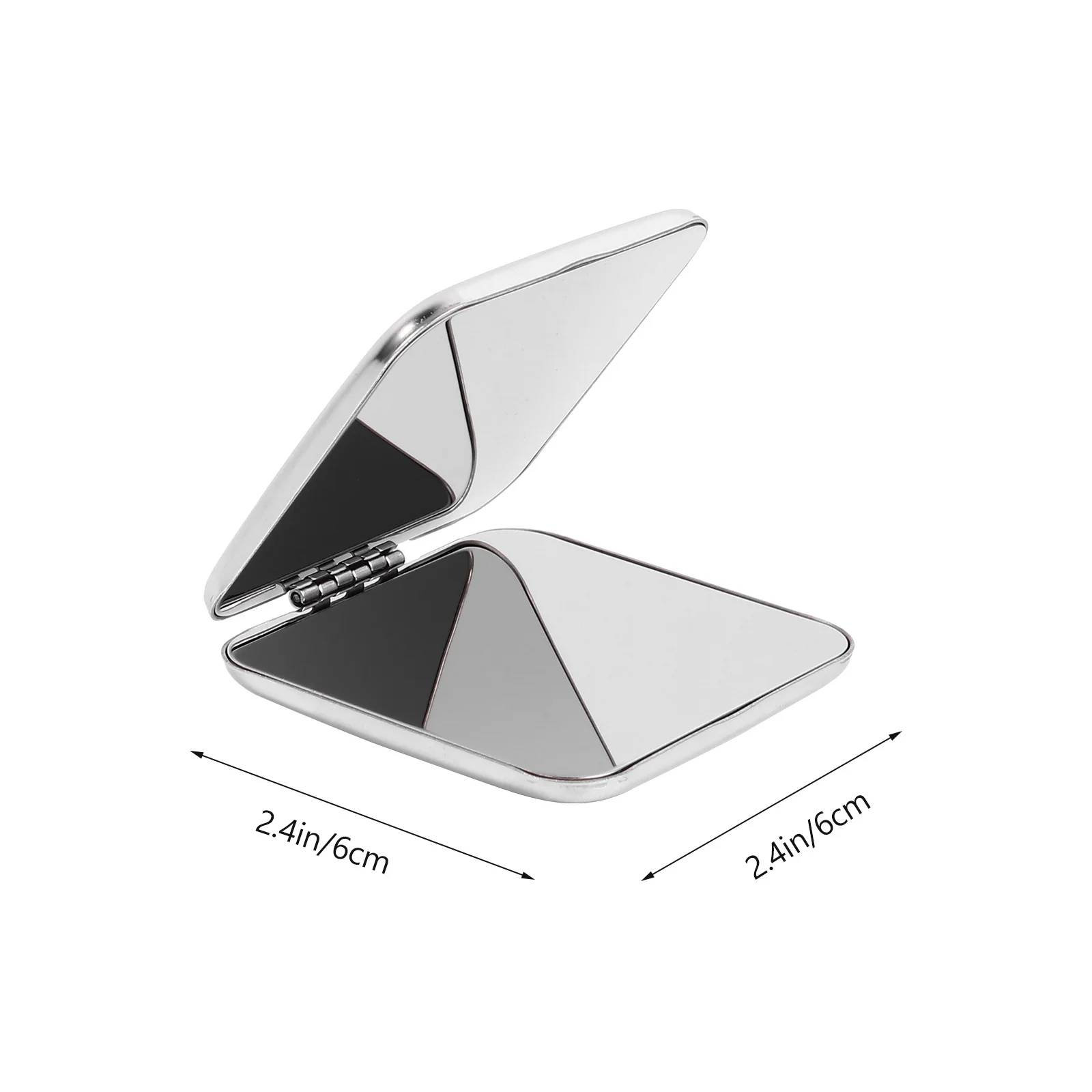 Kompakter Mini-Schminkspiegel mit Schriftzug-Design, beidseitig tragbar, Reisegeschenk für Frauen und Mädchen, Taschenspiegel