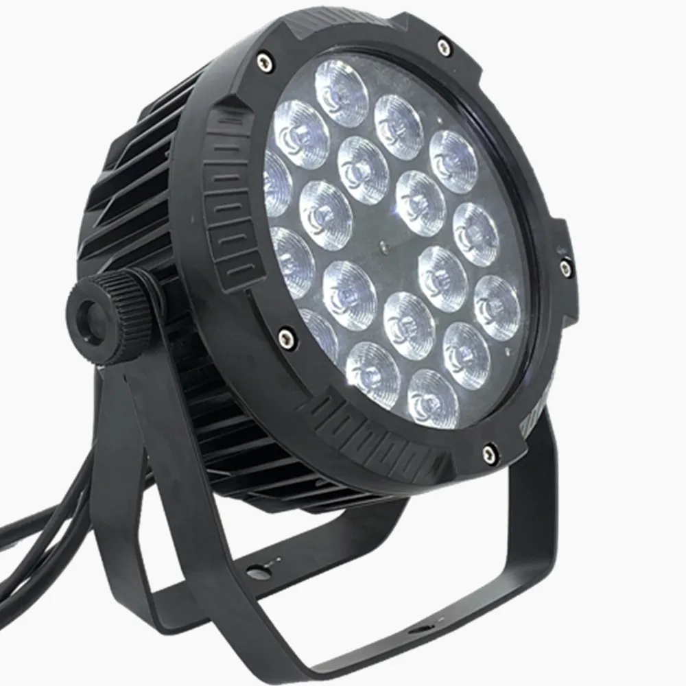 IP65 led impermeable Par luz 18x12w/18x18w RGBW/RGBWA UV 4 en 1 6 en 1 luz de escenario a todo color LED impermeable al aire libre