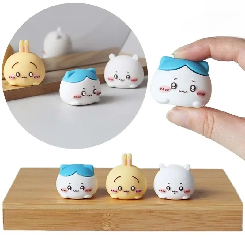Chiikawa 3D Sculpture en plastique petite décoration de maison Portable mignon Mini ornement de bureau jouets soulagement du Stress cadeaux d'anniversaire nouveau