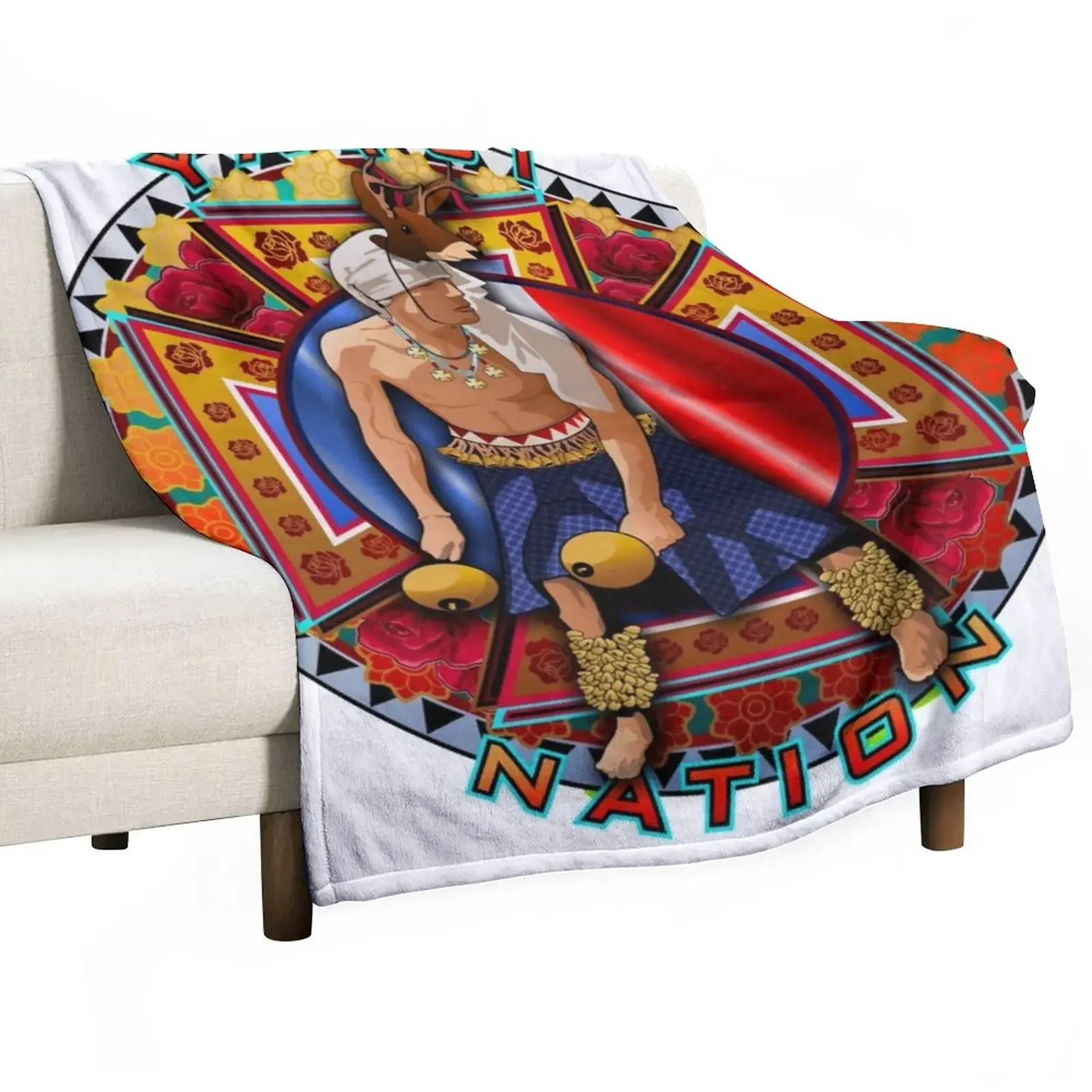 New Original Yaqui Deer Dancer Throw Blanket Luxury Brand Cute blankets ands Travel Blankets