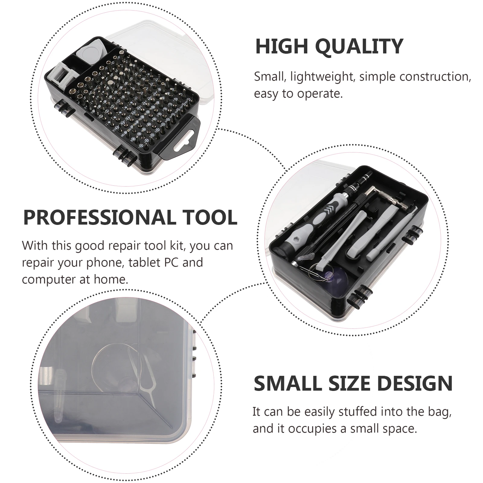 

1 set Mobile Phone Repair Tool Kit Chrome Vanadium Steel Screwdriver Set For Phone Tablet Screen Pry Disassembly Repair Kit Tool