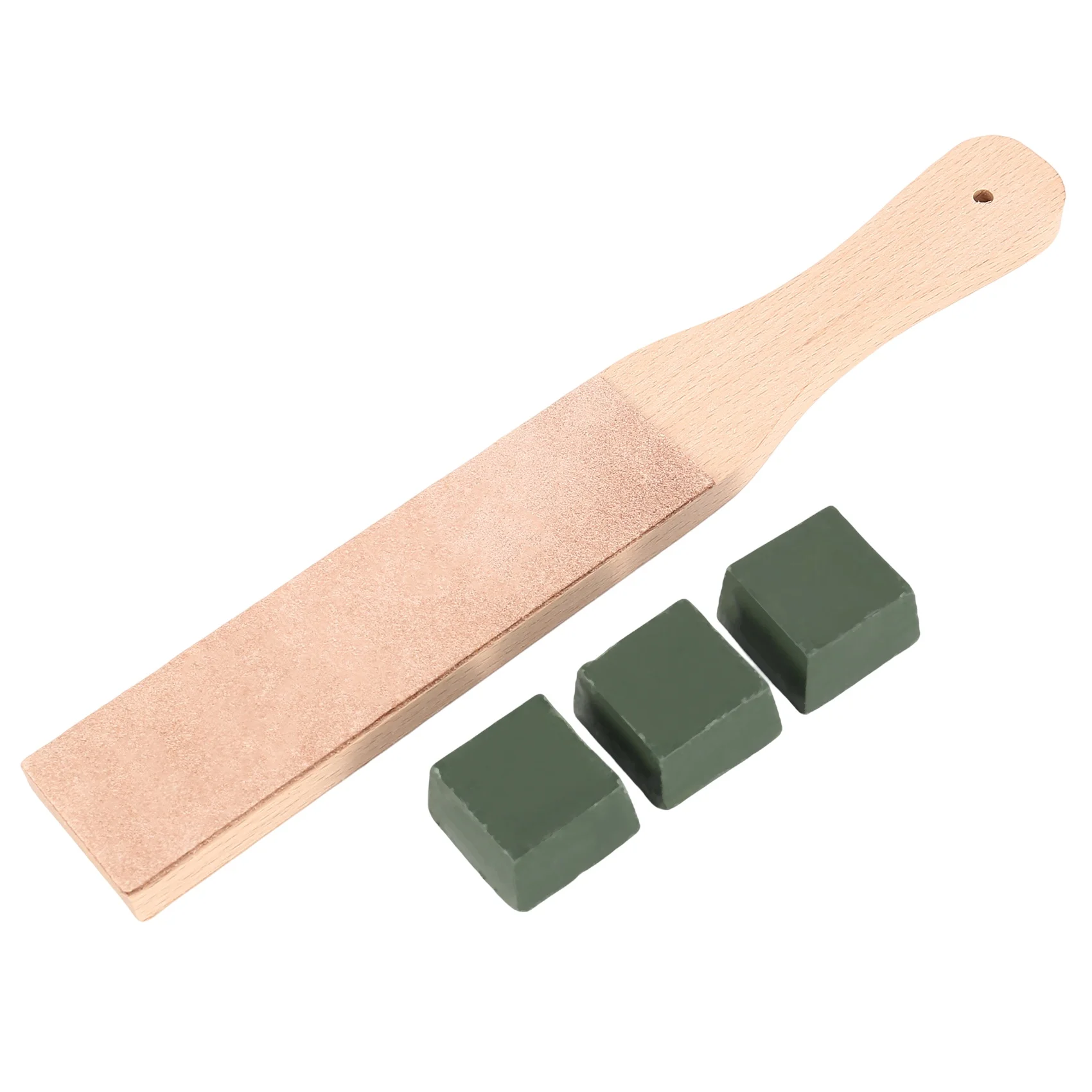 A50U Leather Stropping Leather Strop Board 3 Packs Leather Sharpening Polishing Compound Hone Knife Sharpener