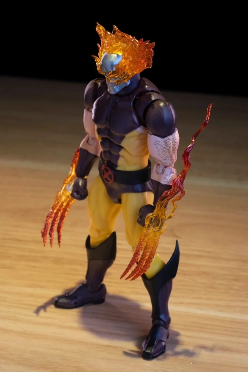 In Stock Ct Toys Wolverine Hellverine Figures Hot Mafex 096 X-Men Action Figure Anime Figurine Statue Collection Model Kid Gift