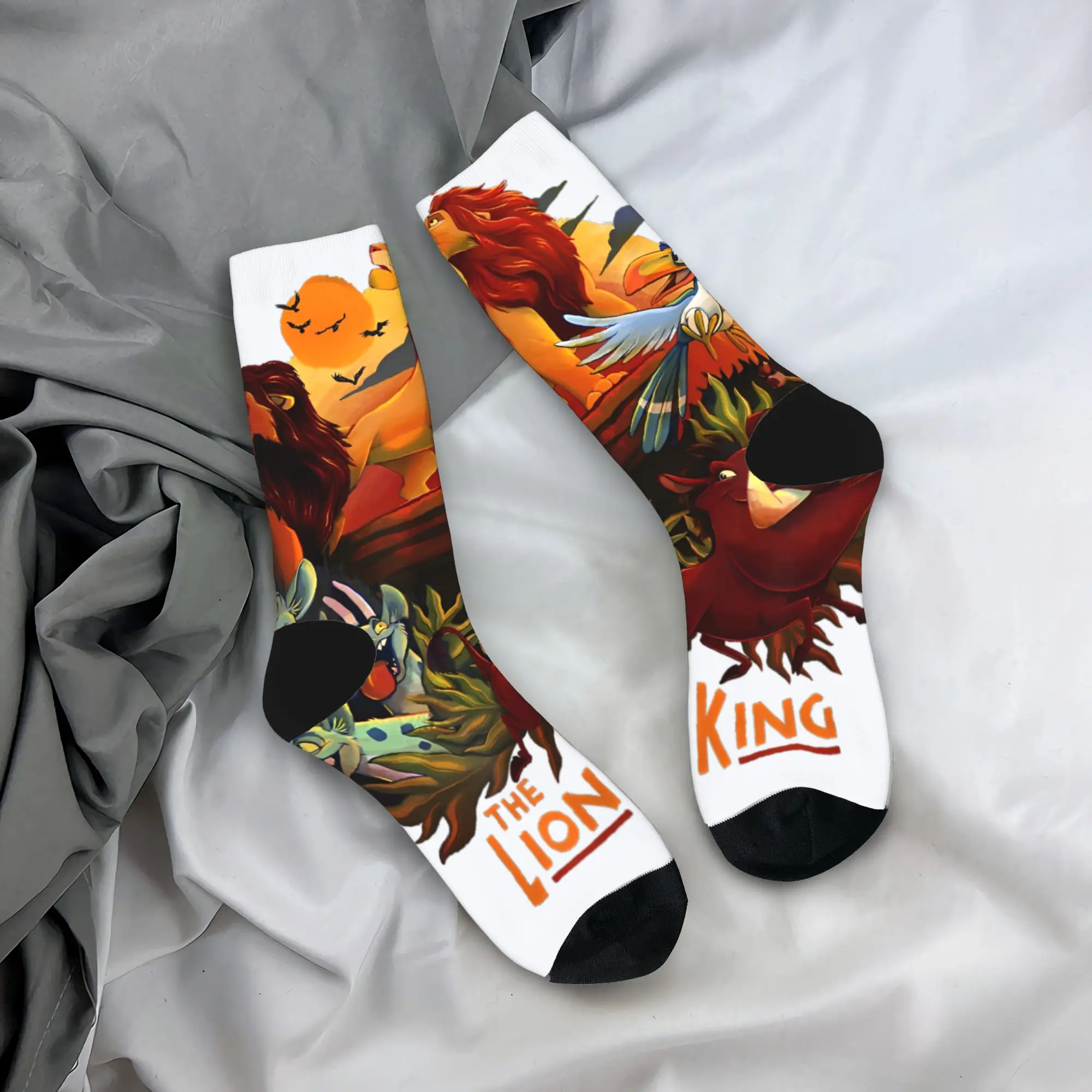 

Чулки с основной литой Короля Льва, модные носки, мужские носки высокого качества, весенние спортивные дизайнерские противоскользящие носки на открытом воздухе