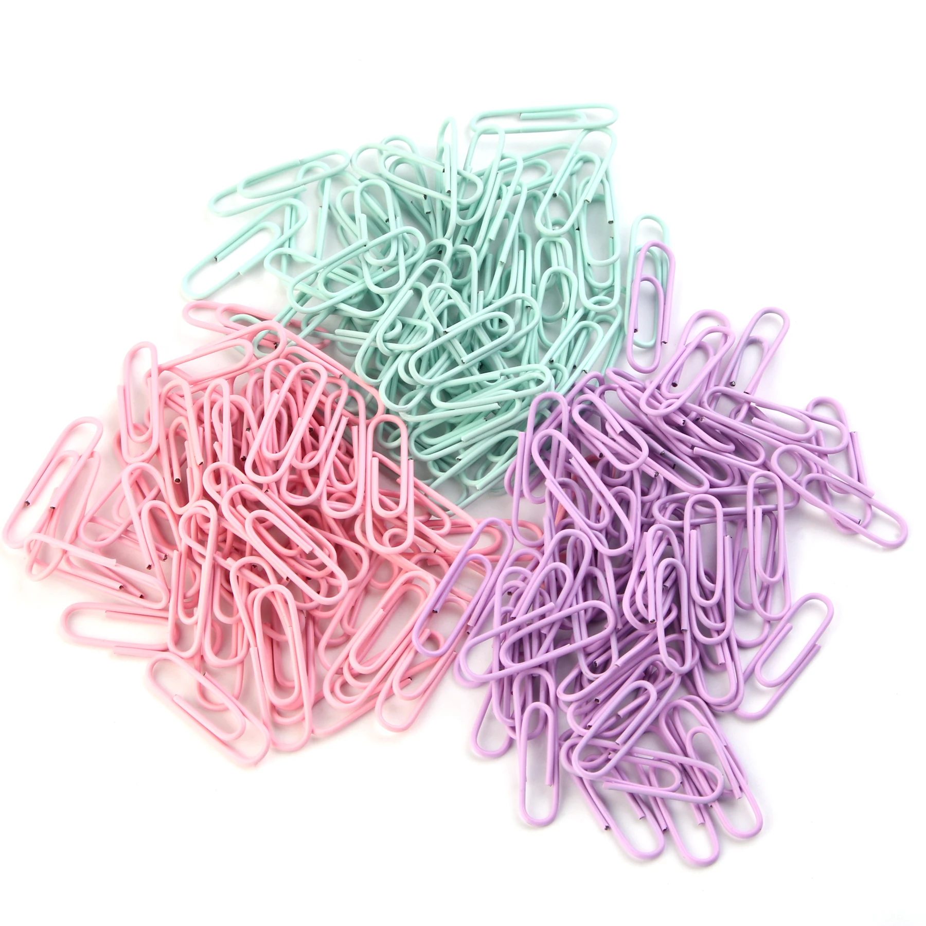 MOTARRO 60Pcs Colorful Paper Clips Office Supplies Large File Bookmark U-Shaped Buckle 28mm