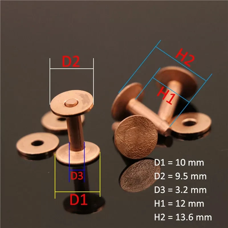 High Quality Copper Rivets & burrs 1/2