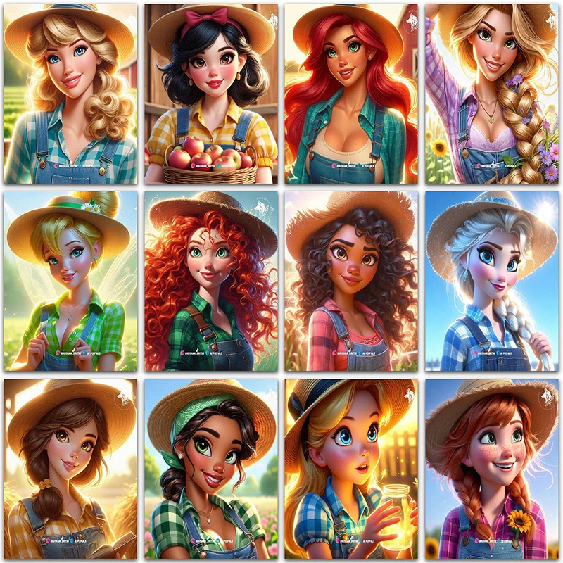 

Принцесса Диснея алмазная живопись Русалка «Холодное сердце» Эльза Тинкер Белл домашний декор полная квадратная и круглая мозаичная вышивка крестиком искусство