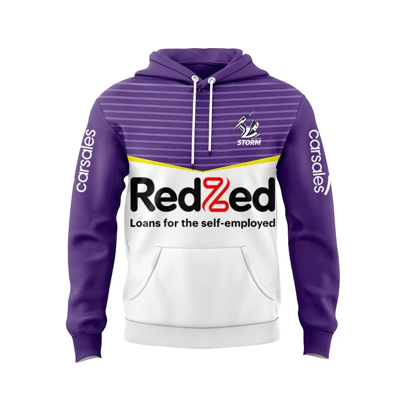 

HOODIE 2024 Melbourne Storms Away Jersey(Custom name and number )