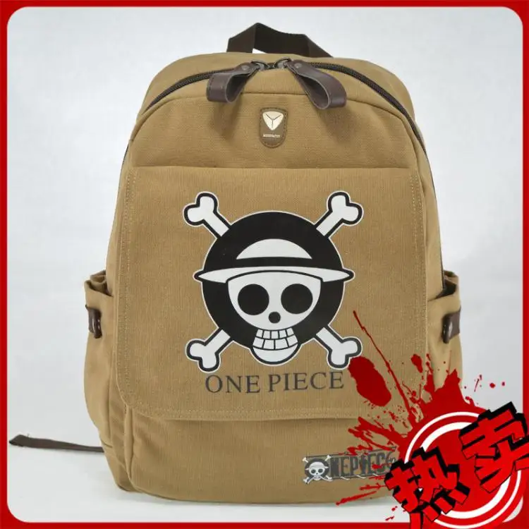 

One Piece Luffy Ace Whitebeard Anime Shoulder Bag Men Casual Student Backpack