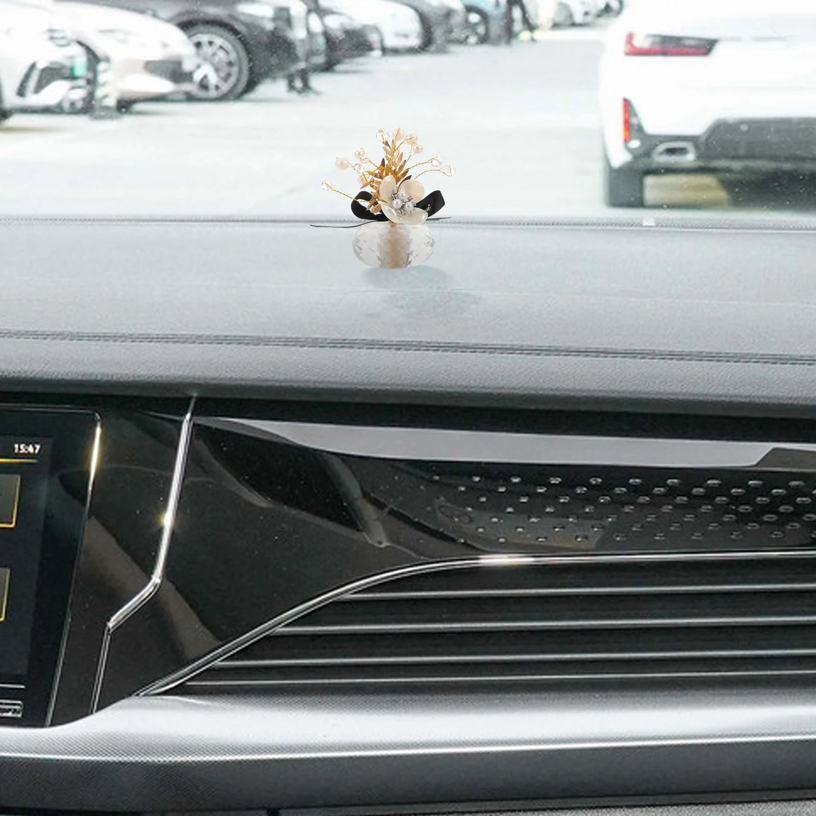 

Car Accessories Dashboard Ornaments Crystal Automotive Center Console Decoration Cute