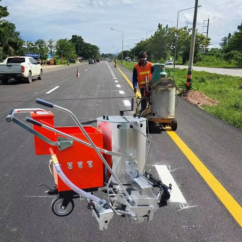

Vietnam Popular Manual Operated Road Marking Machine Good Price Thermoplastic Marking Paint Machine