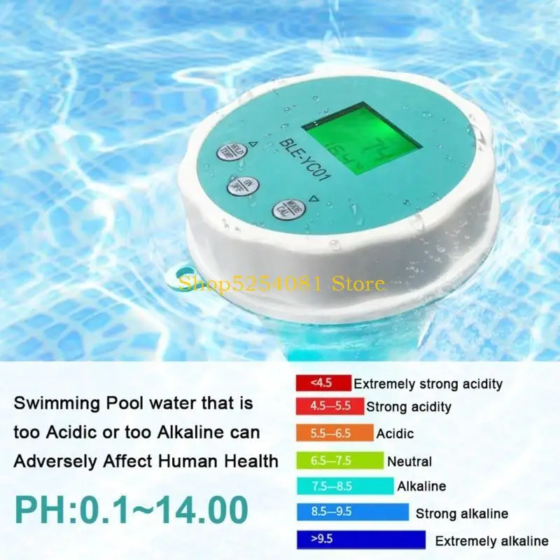 AXYC Water Quality Testing Equipment with Blue Tooth Connectivity Waterproof Digital Water Monitor Swimming Pool Accessories