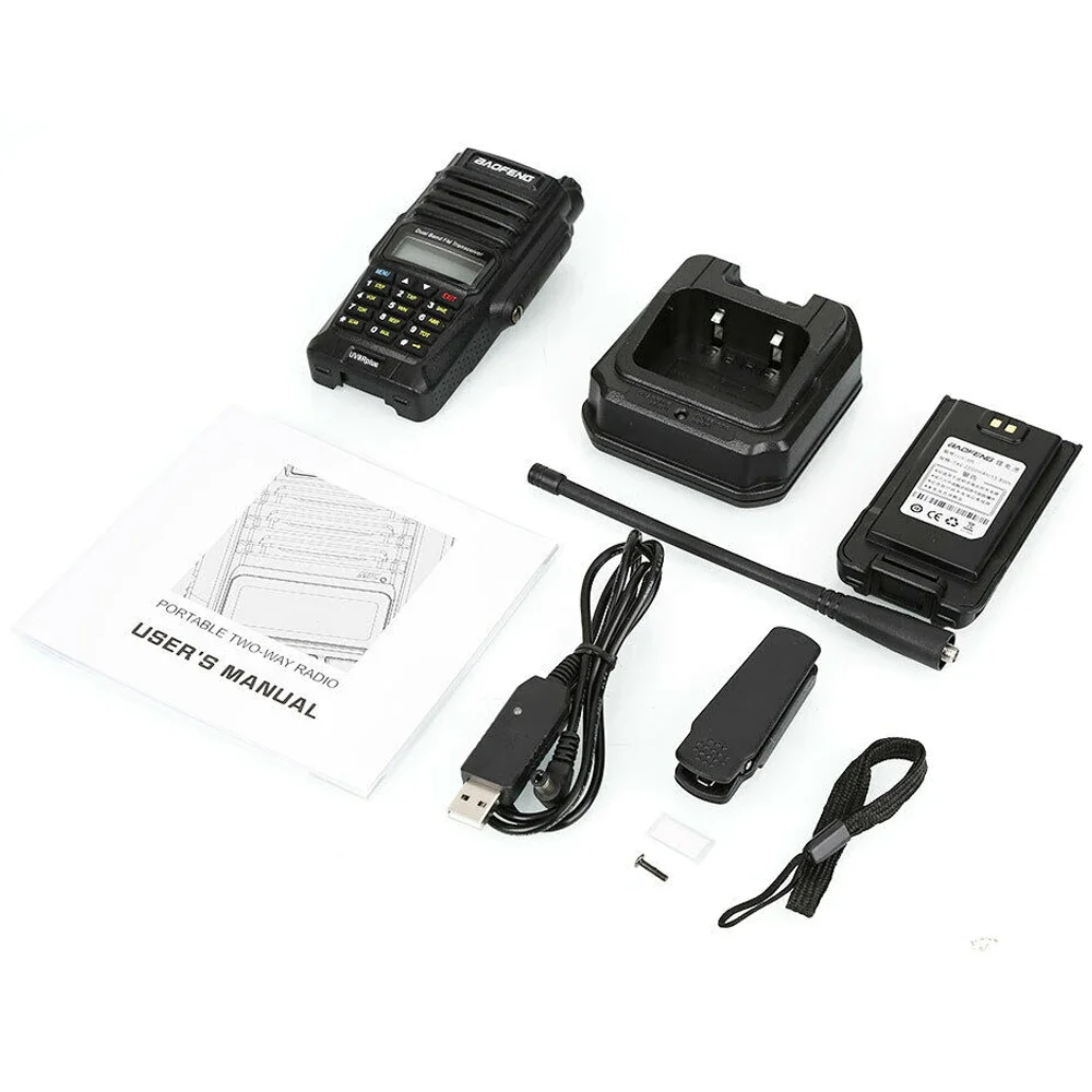 Baofeng-Walkie Talkie de Actualización UV 9R Plus, Transceptor Hf, UHF, Largo Alcance, CB, Estación de Radio Bidireccional, 5 20 km, 10W