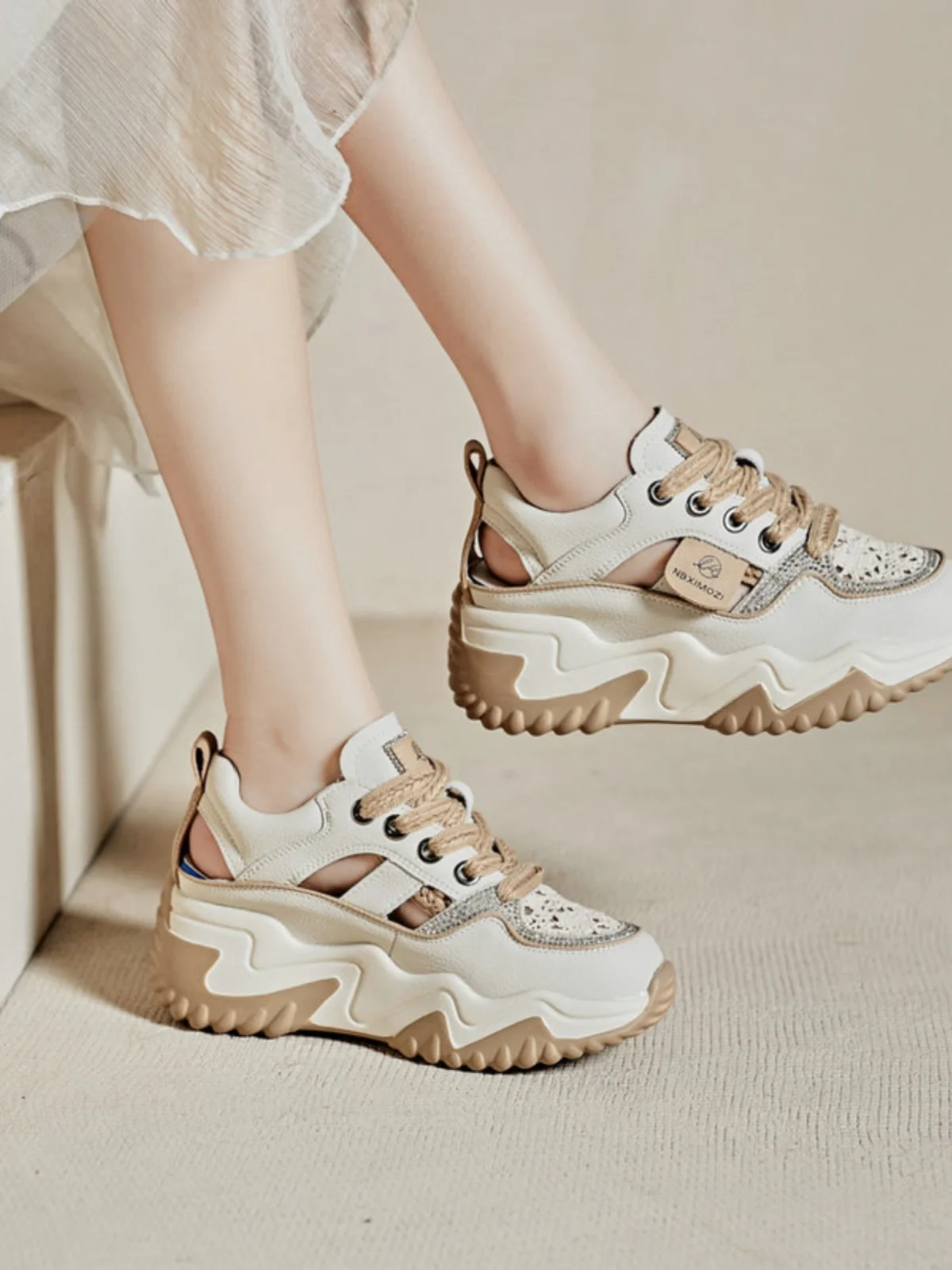 Shoes Womens Sneakers Platform Tennis Female Roses Casual Thick Sole 2024 Fashion Mesh Trainers Flock Scandals Low Leisure Rubbe