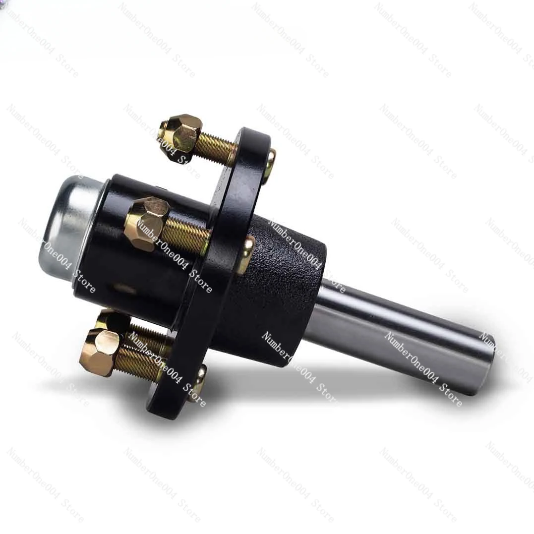 Suitable for high-quality trailer wheel hub short axle half axle, RV axle rear axle, 5-hole 4-hole modified axle Haba head