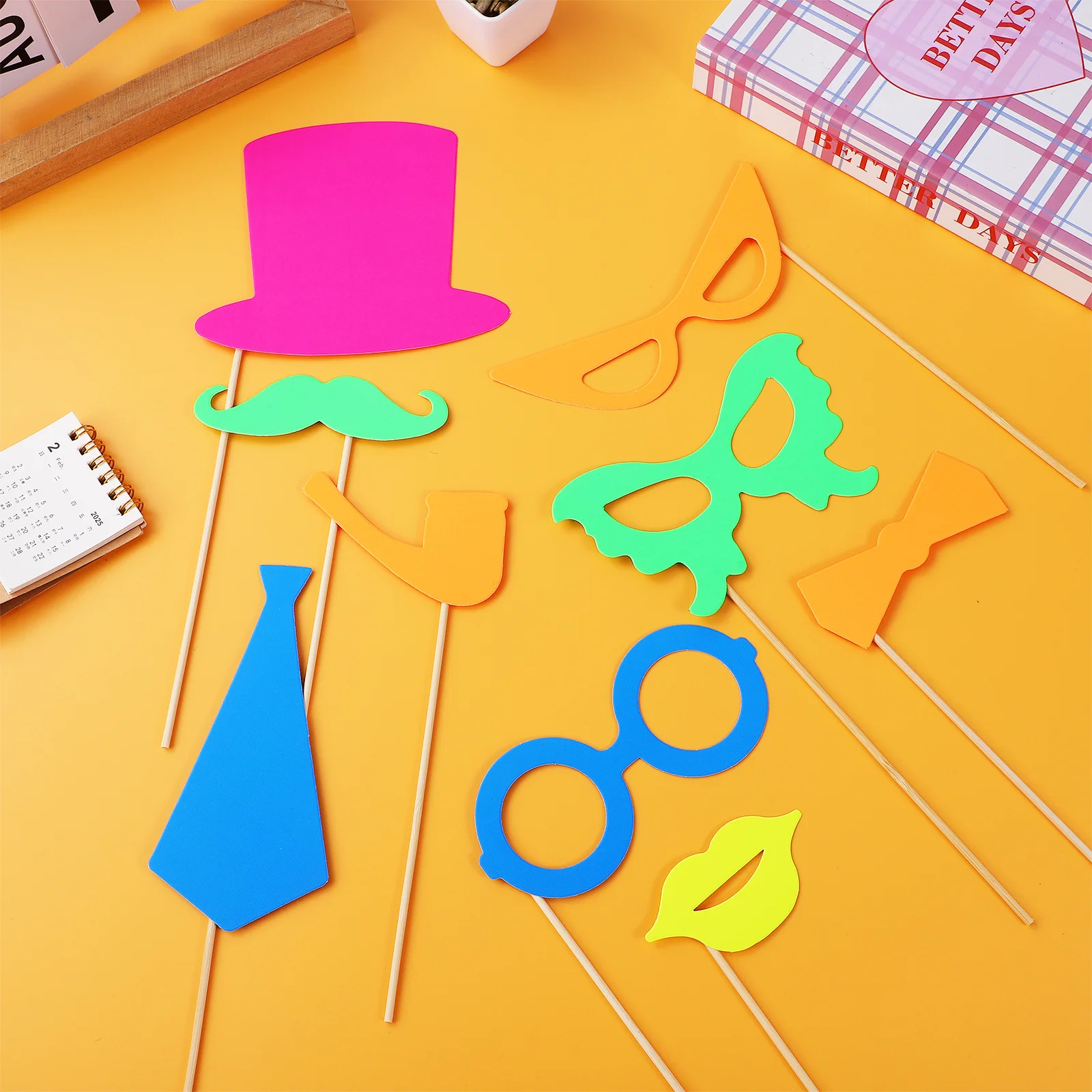 

17Pcs Handheld Neon Photo Booth Props Vibrant Party Decorations Prom Wedding Photo Shoot Accessories Colorful Neon Signs