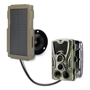 Solarpanel für Trail Game Camera, wiederaufladbare Solarjagdjagd, Kamerazubehör, 3000mah, 6v-12v, 2024 10 Hauptschweinjagd -Jagdverkäufe - №5