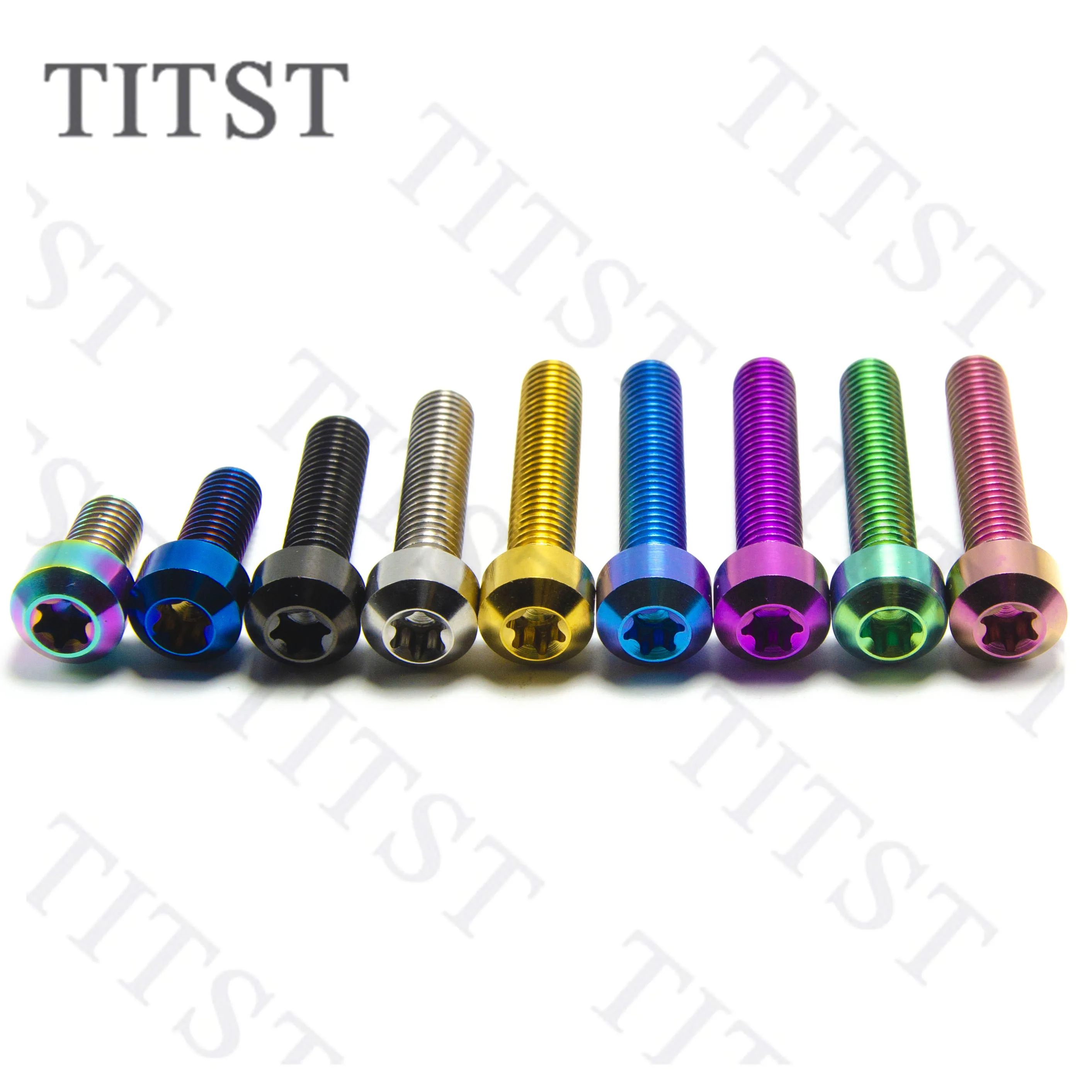 TITST M4/M5/M6X5/8/10/15/20/25/30/35/40/45/50/55/60/65/70/80/90/100/110MM Śruby z łbem torx ze stopu tytanu Śruba (jedna partia = 10 sztuk)
