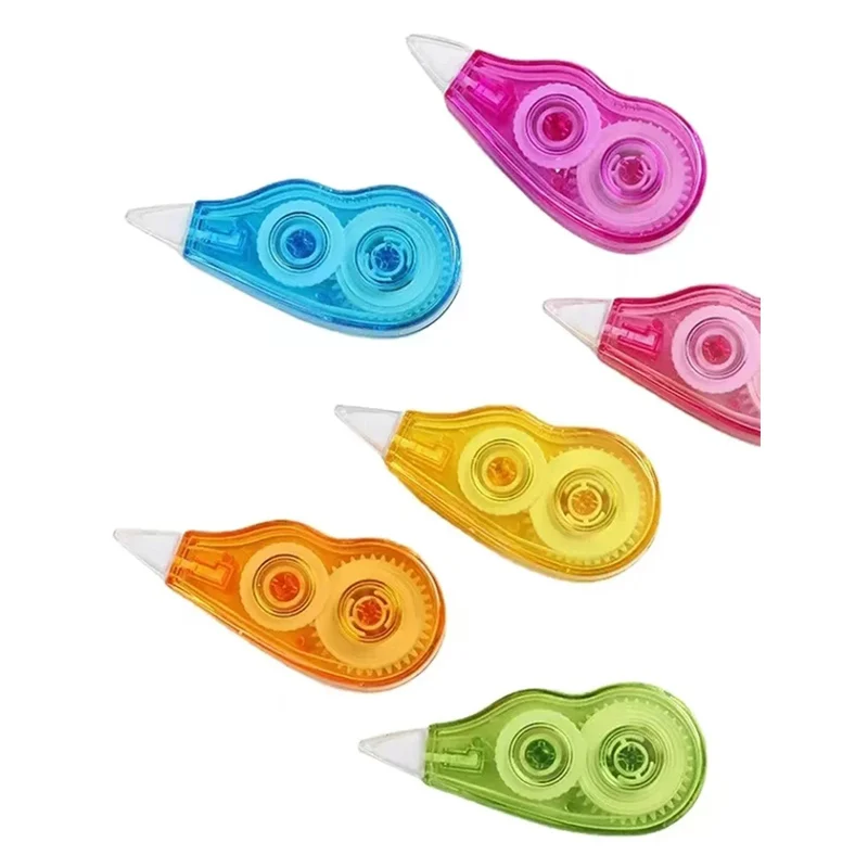 مجموعة مكونة من 6 قطع من شريط تصحيح التصميم الميكانيكي اللطيف كاواي - مثالية لتزيين اليوميات واللوازم المدرسية