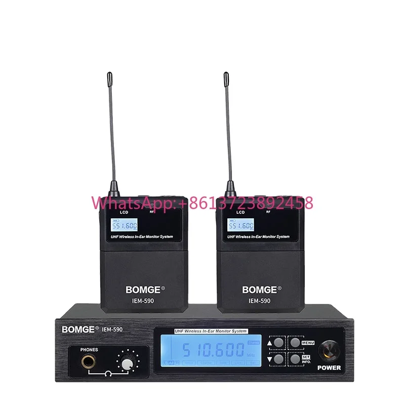 BMG IEM-590 Professional Audio Equipment Multi Level Bodypack Receiver Wireless in Ear Monitoring System