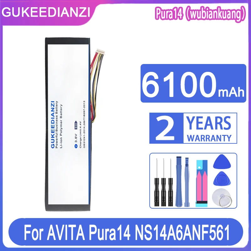 

Сменный аккумулятор GUKEEDIANZI 6100 мАч для AVITA Pura14 pura 14 NS14A6ANF561 CN6613-2S3P