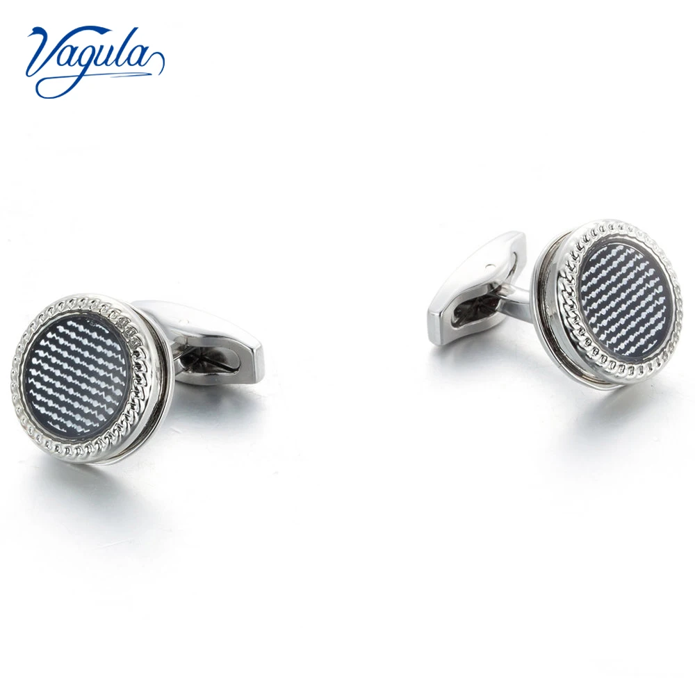 VAGULA New Cufflinks Wedding Gift Suit Shirt Buttons Cuff links Top Luxury Brand Round Bonito Gemelos 51398