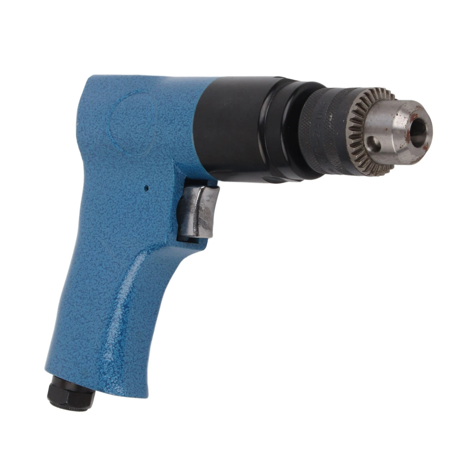 Air Drill Gun 1/4inch Heavy Duty Reversible CW CCW One Hand Control 1800RPM Exhaust with Silencer