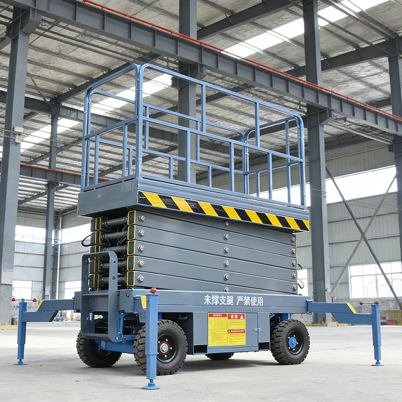 Heavy Duty Hydraulic Scissor Lift Table 3 Ton Capacity Stationary Platform for Industrial Warehouse