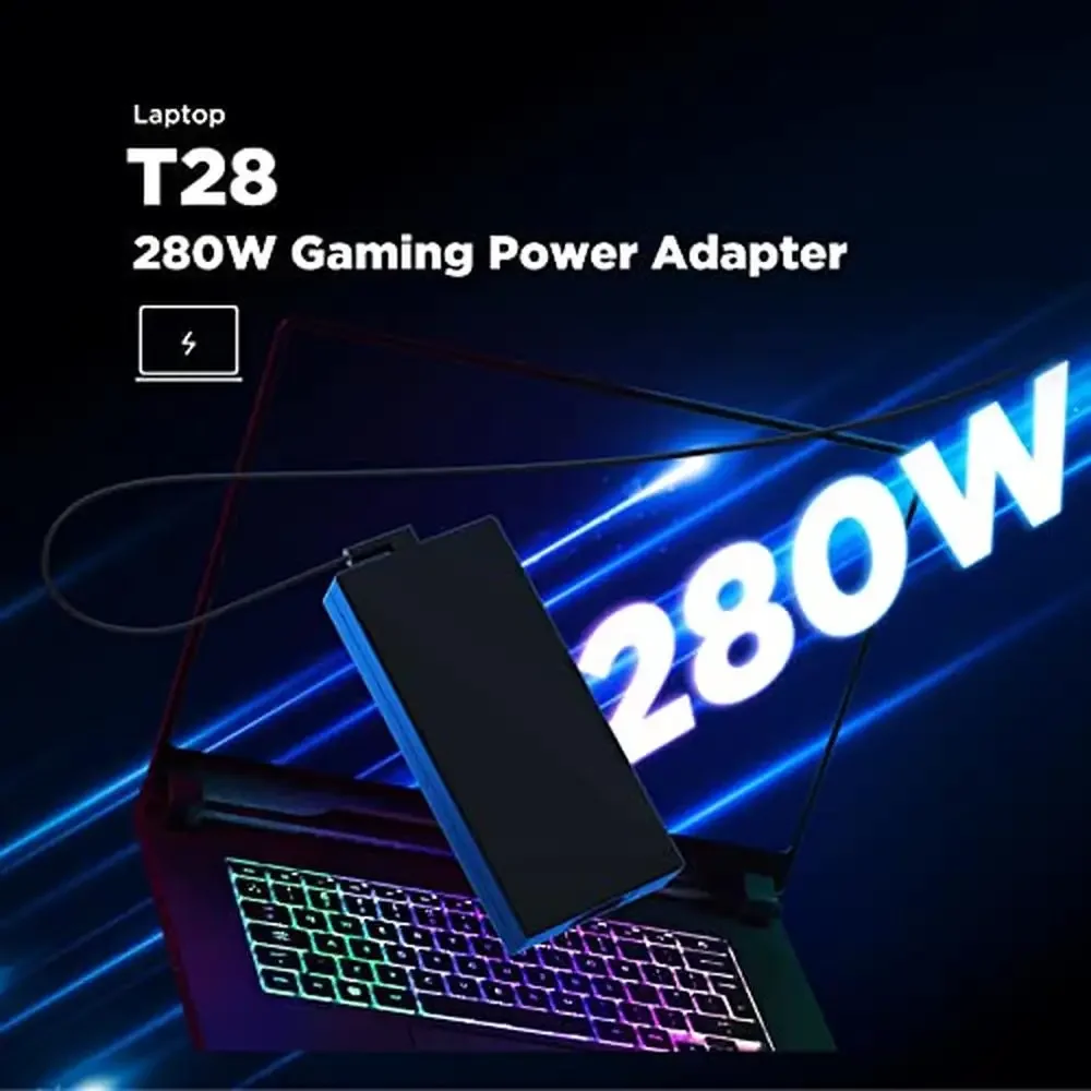 280W Universal Gaming Laptop Charger Power Adapter Acer ASUS ROG Dell Alienware HP Lenovo MSI High Performance Power Supply