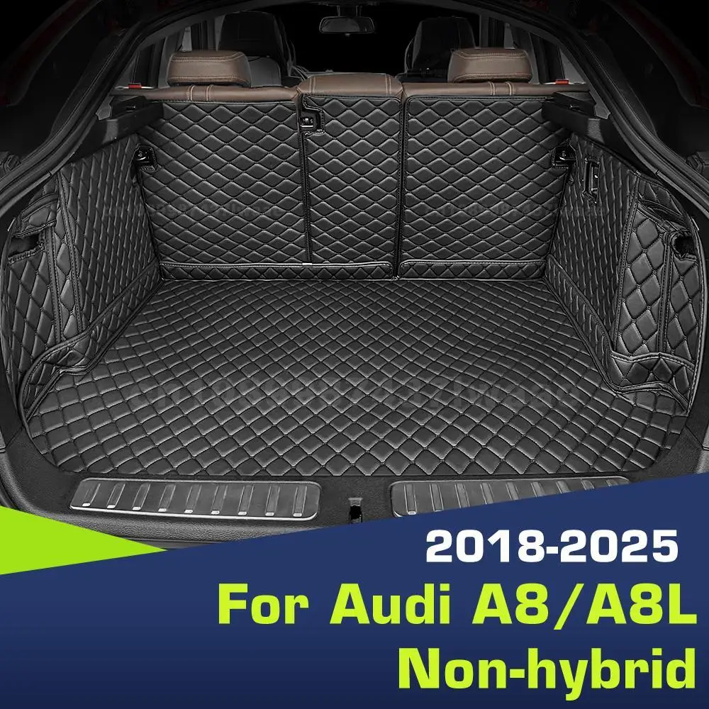 

Для Audi A8/A8L негибридный 2018-2020 2021-2025 автоматический коврик для багажника с полным покрытием, автомобильный защитный коврик, грузовой вкладыш, аксессуары для интерьера