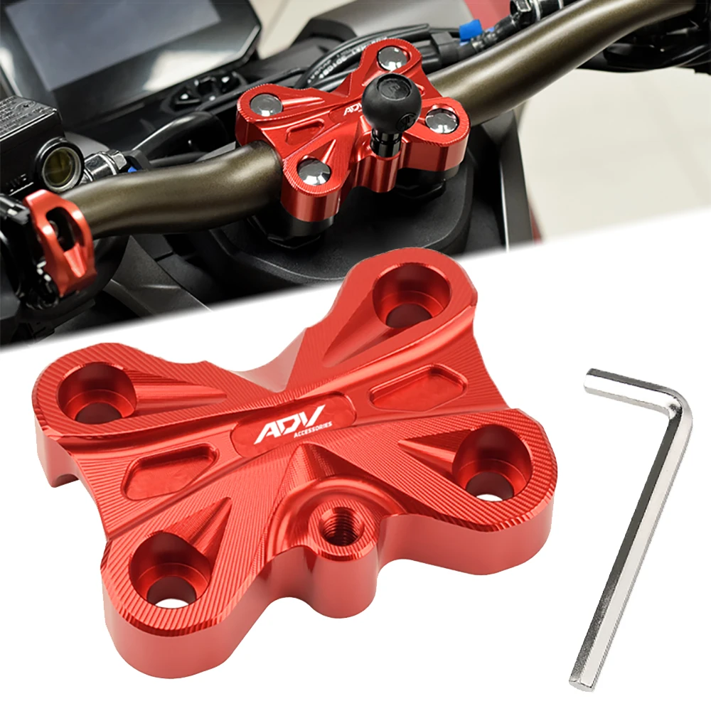 

Для Honda Adv160 Adv150 ADV 160 ADV 150, навигационный кронштейн для мотоцикла, руль, код давления, кран, фиксированный блок, крышка